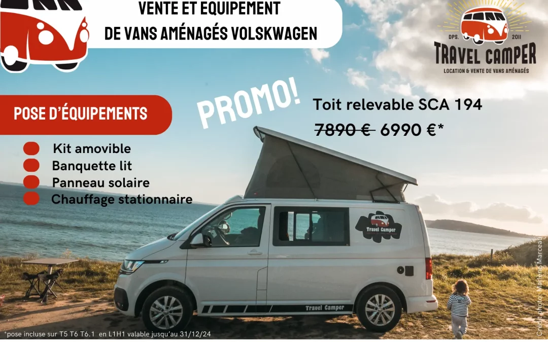 Équipez votre Transporter avec un toit relevable chez Travel Camper